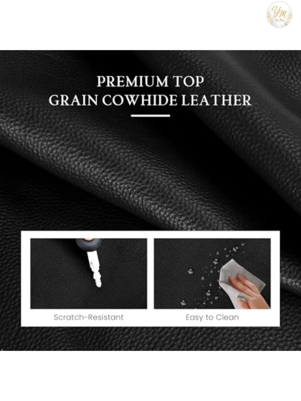 Genuine Leather Anti Theft Hobo Crossbody Purse With 2 Straps